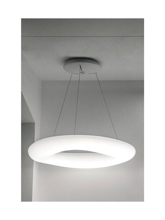 VK Lighting VK/04242PE/W/W/60 Μοντέρνο Κρεμαστό Φωτιστικό με Ενσωματωμένο LED σε Λευκό Χρώμα